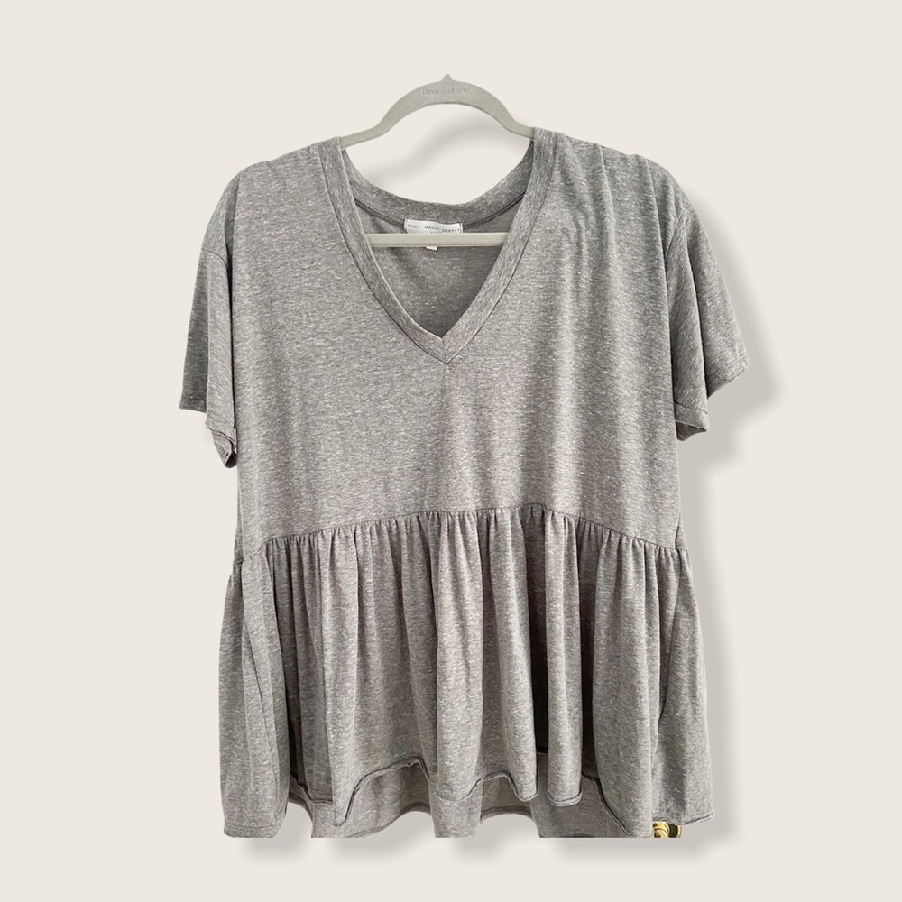 Truly Madly Deeply V Neck Babydoll Top